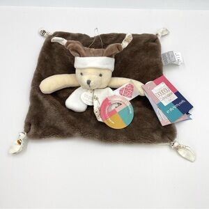 Doudou & Compagnie Teddy Bear Lovey Security Blanket Nursery Toy